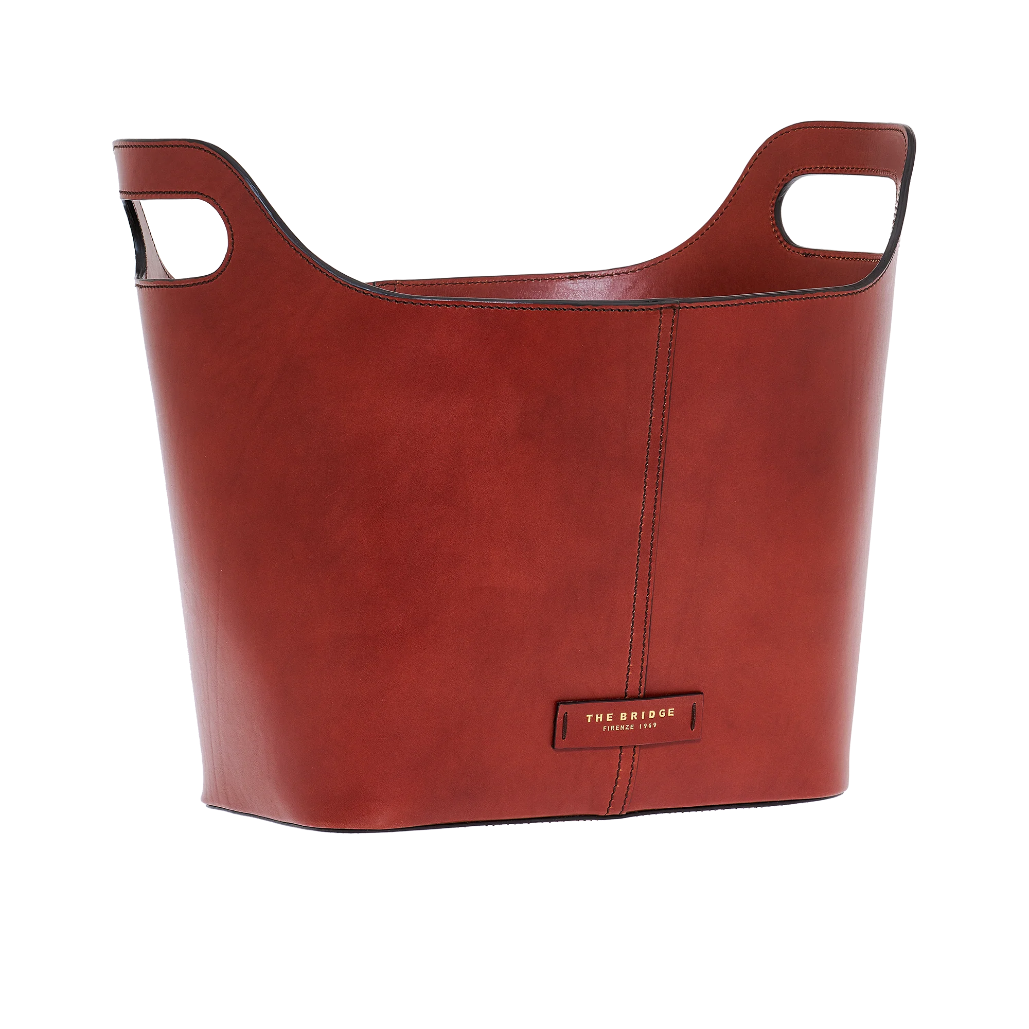 Leather catchall tray
