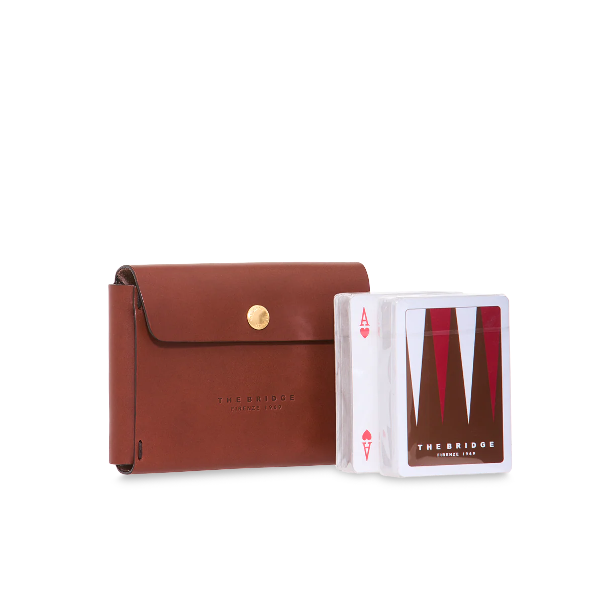 Leather playing card holder - double - Image 2