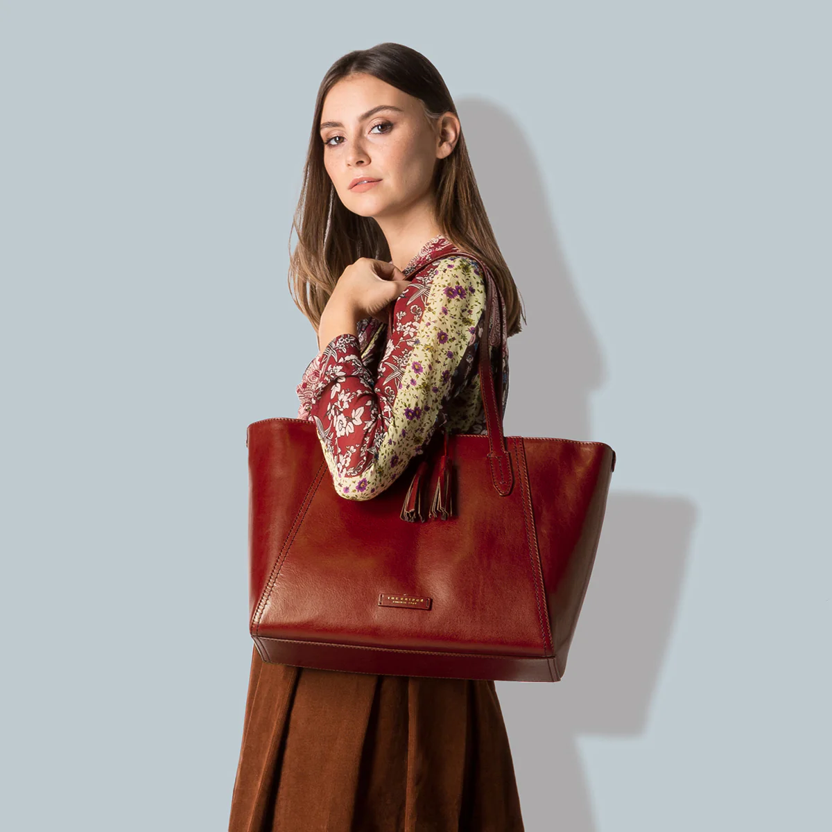 Leather shopper bag - Image 3