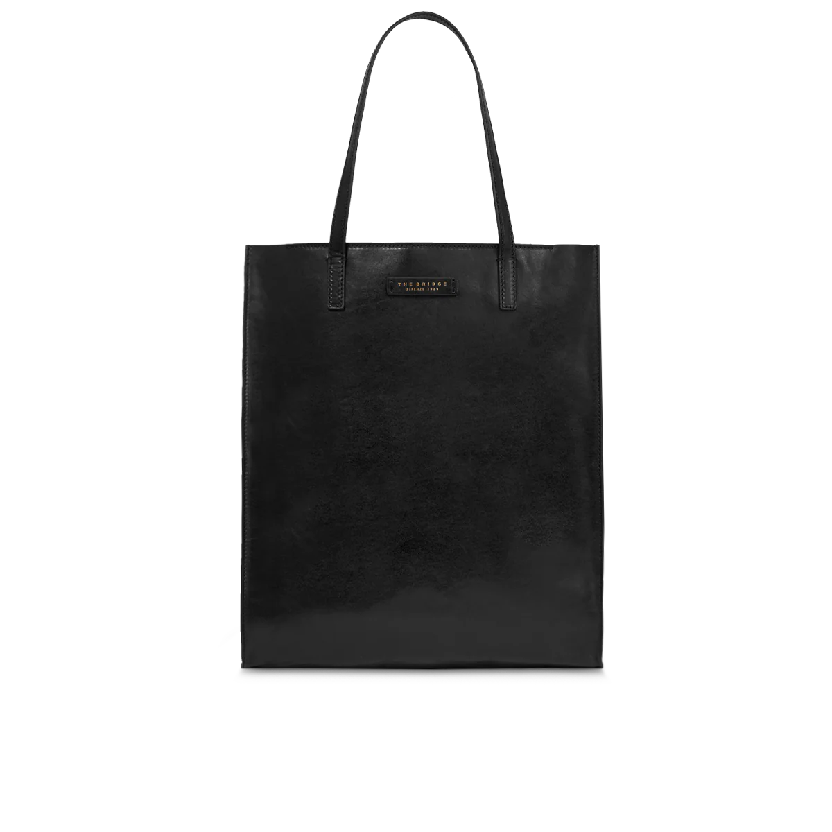 Leather tote bag