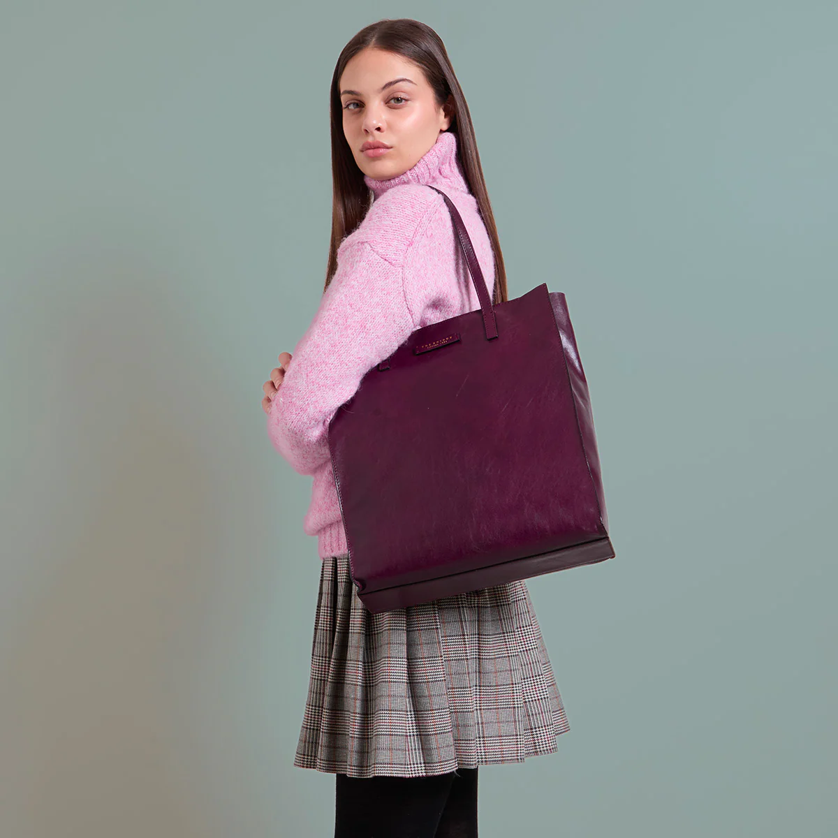 Leather tote bag - Image 5