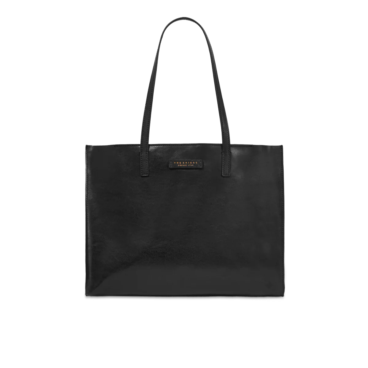 Leather tote bag