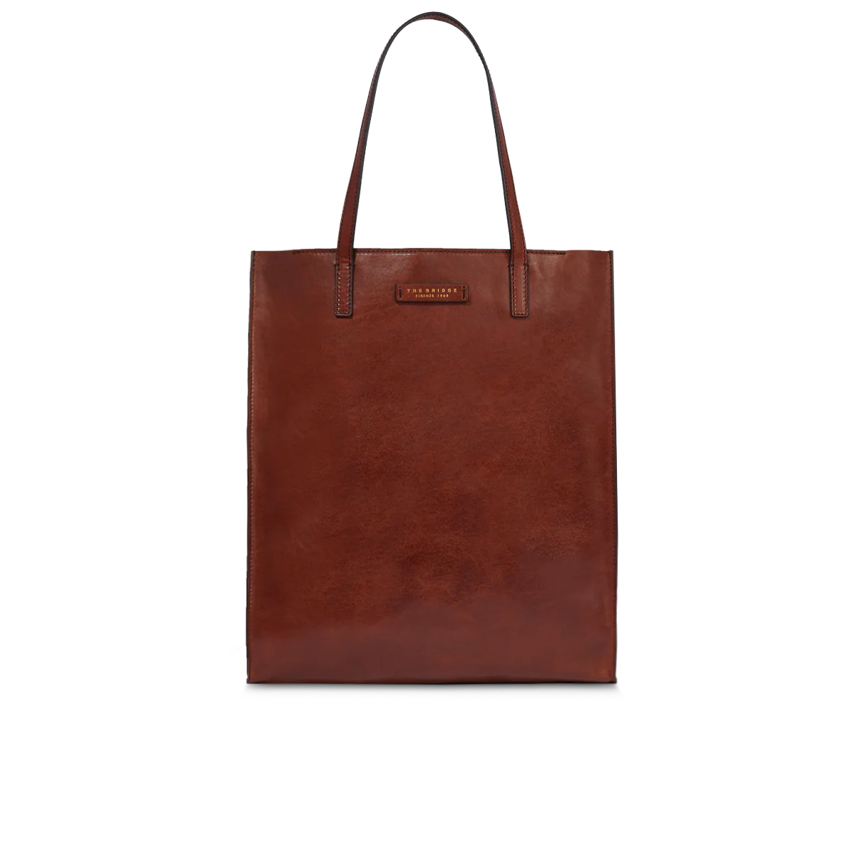 Leather shopper bag