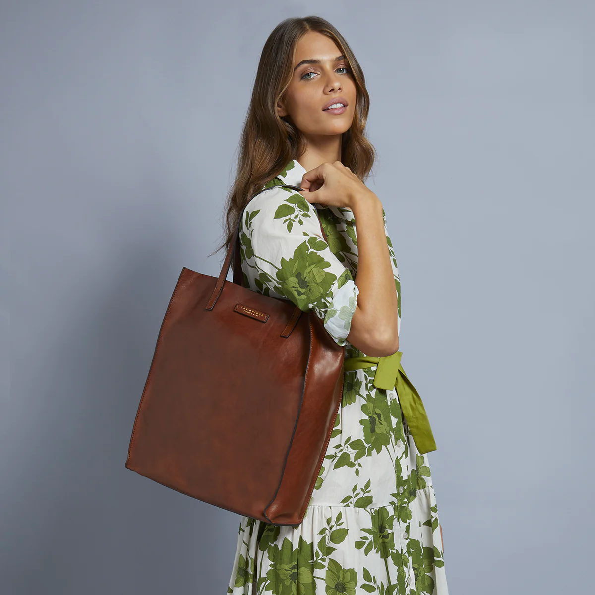 Leather shopper bag - Image 4