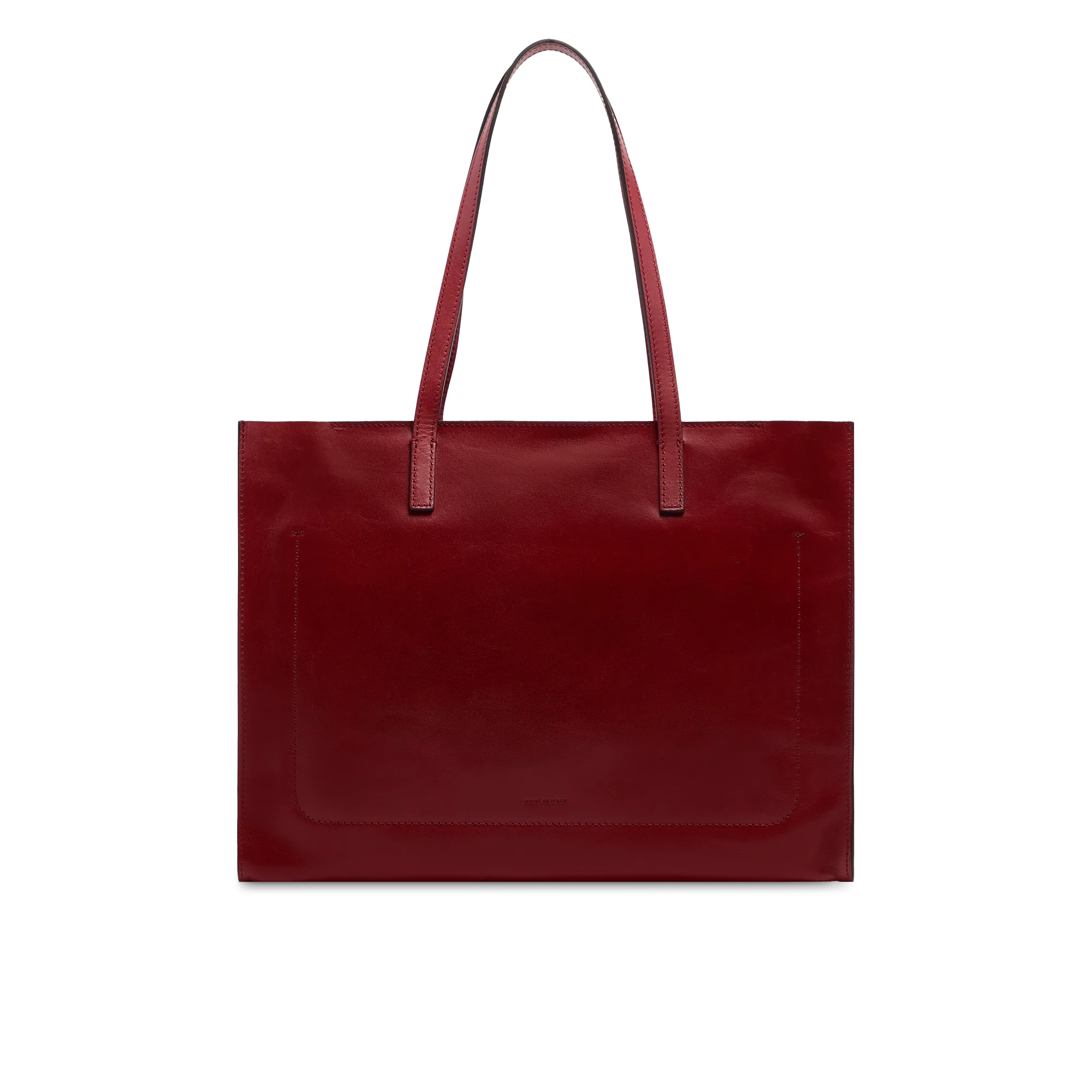 Leather shopper bag - Image 3