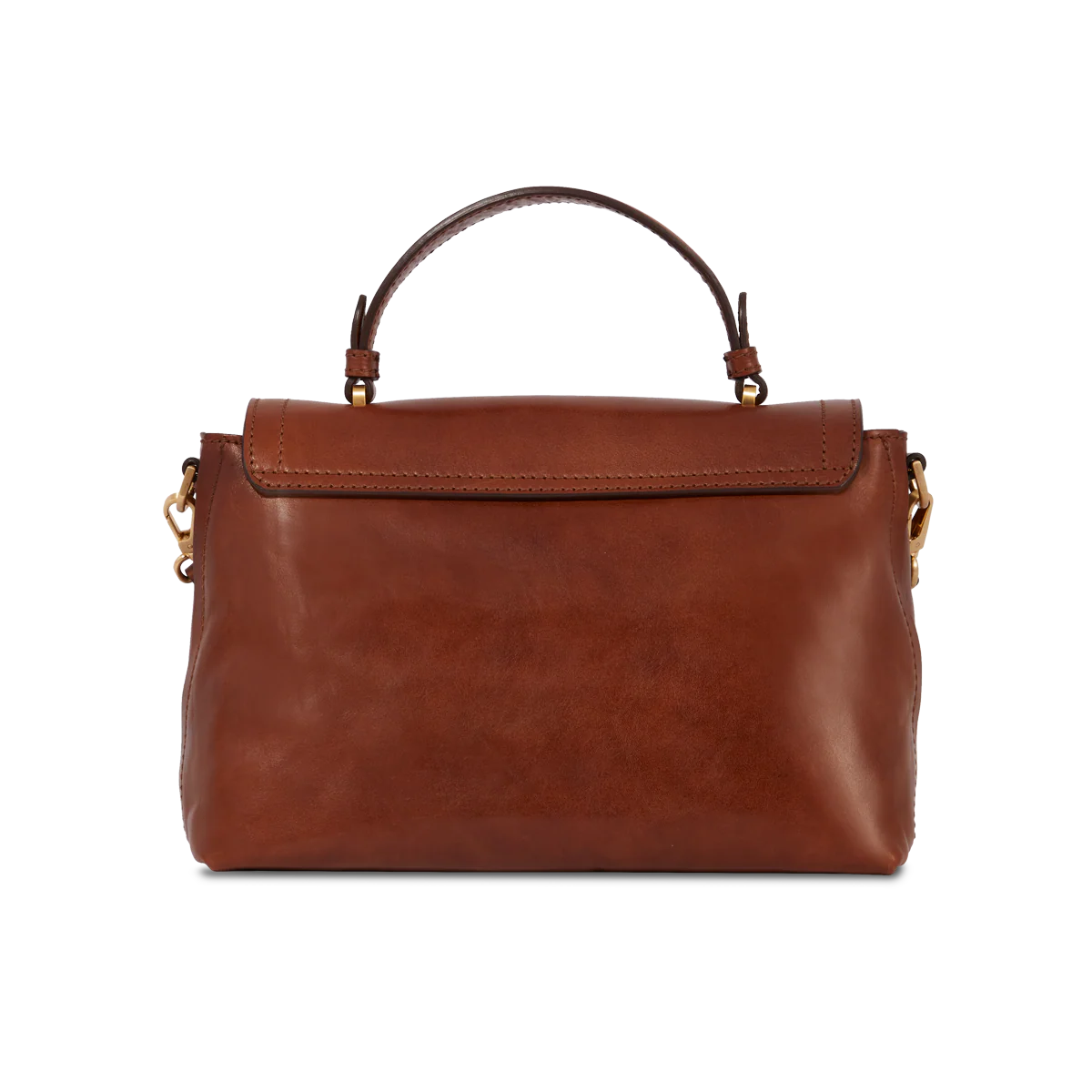 Leather handbag with removable shoulder strap - Image 3