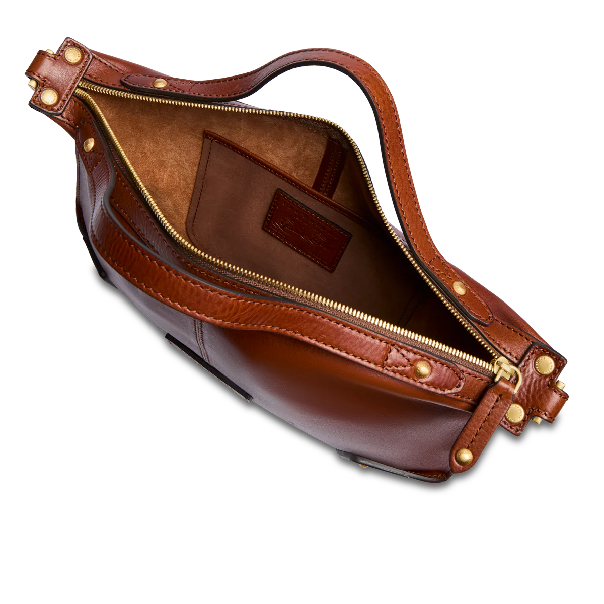 Crossbody leather bag closed with zip size M - Image 4