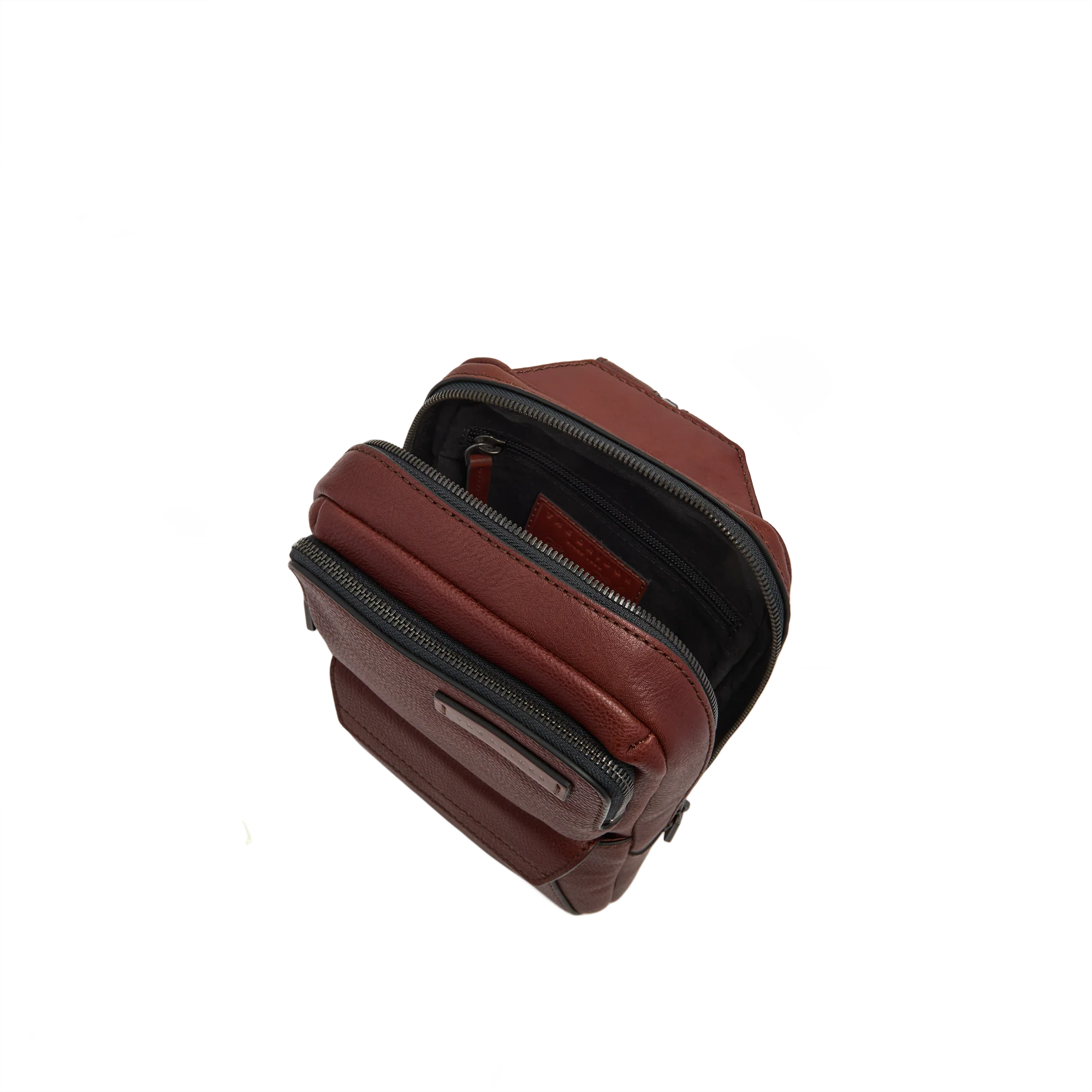 Men’s leather single-strap backpack - Image 5