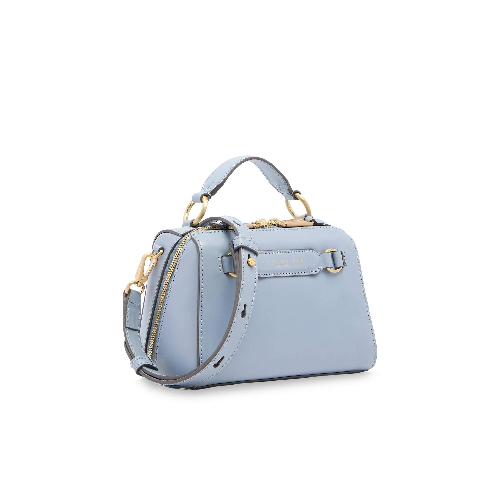 Leather handbag with removable shoulder strap - Image 2