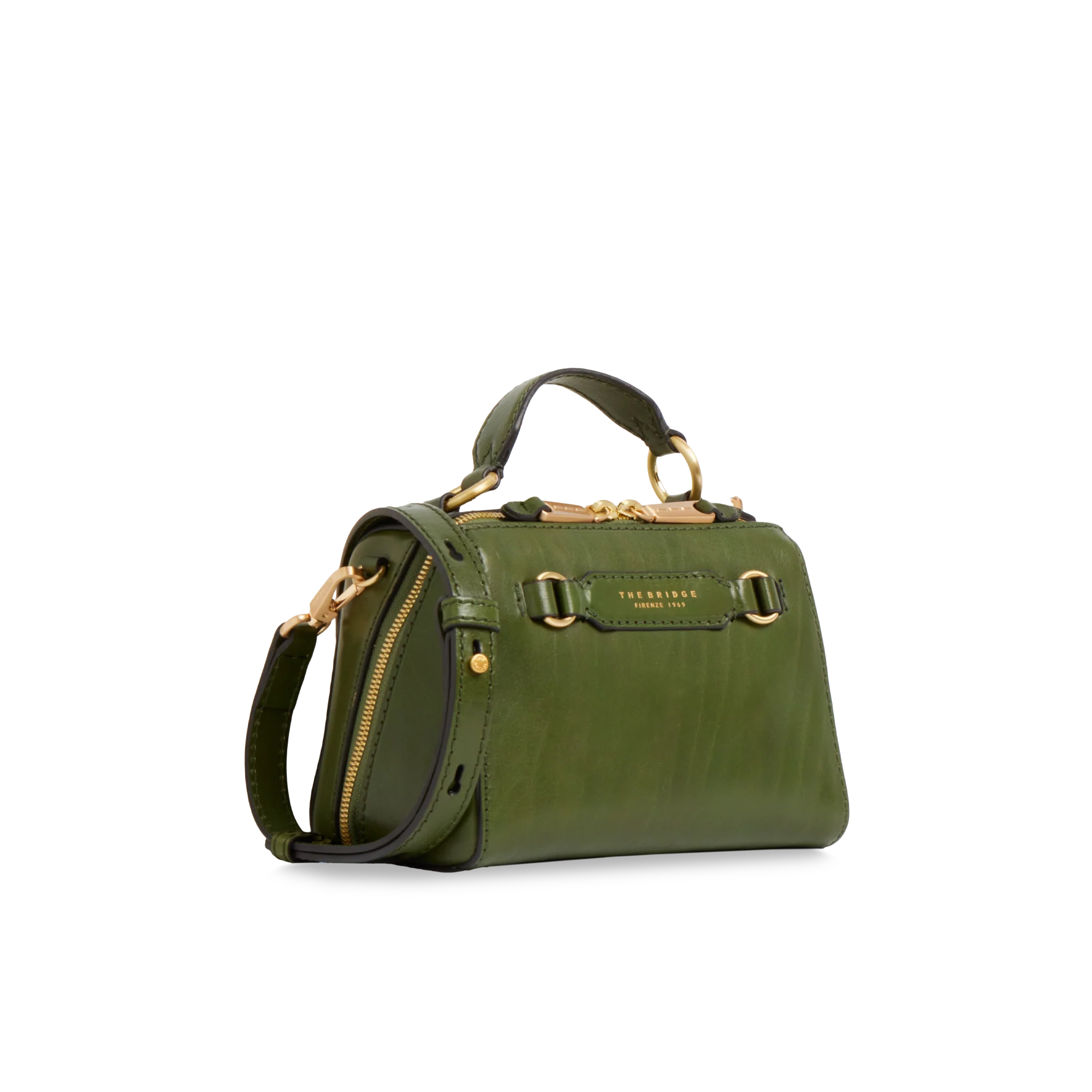 Leather handbag with removable shoulder strap - Image 2