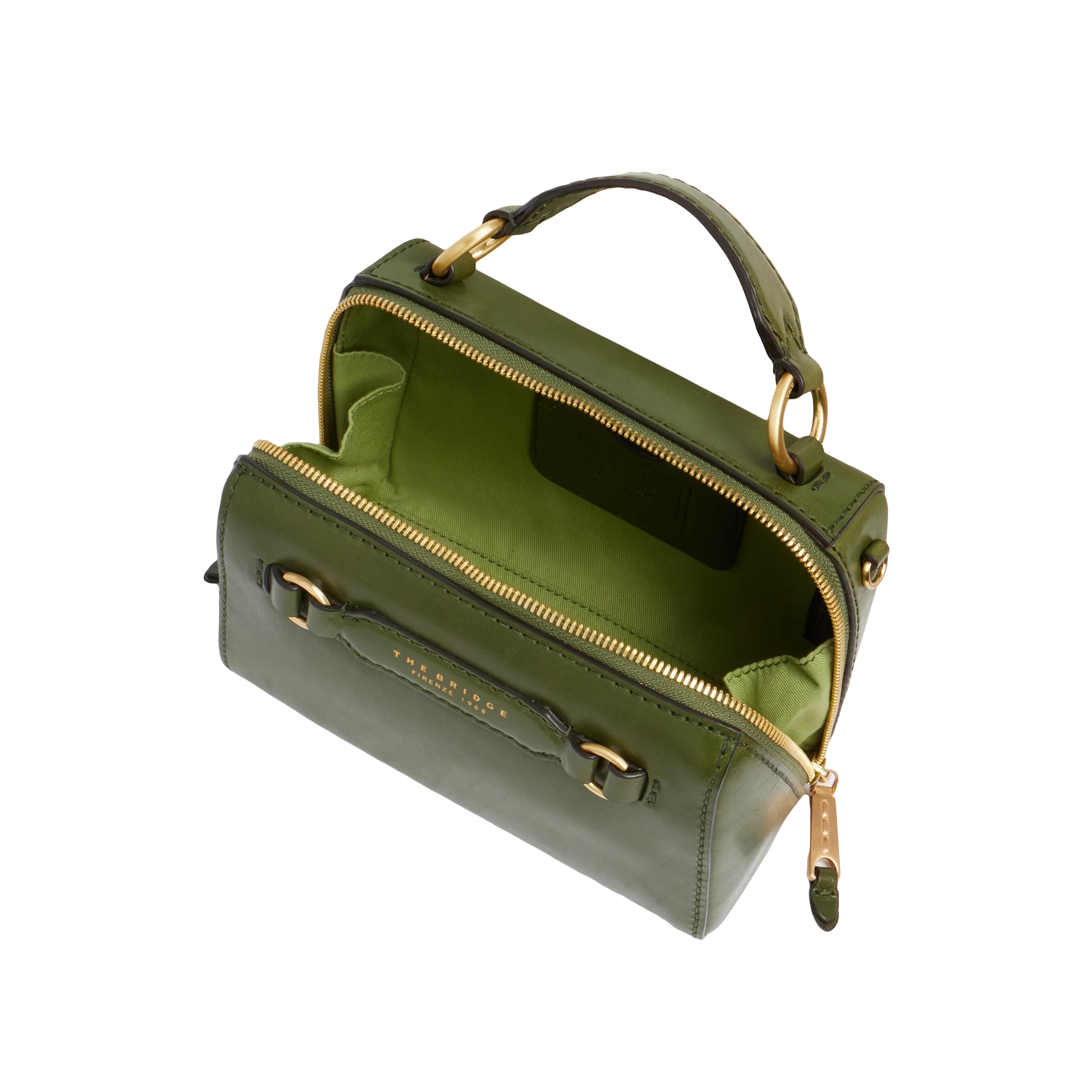Leather handbag with removable shoulder strap - Image 4