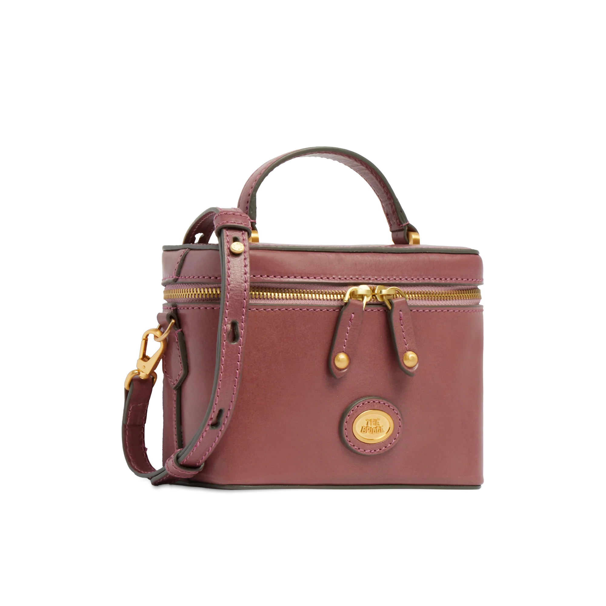 Leather bowling bag with removable shoulder strap - Image 2
