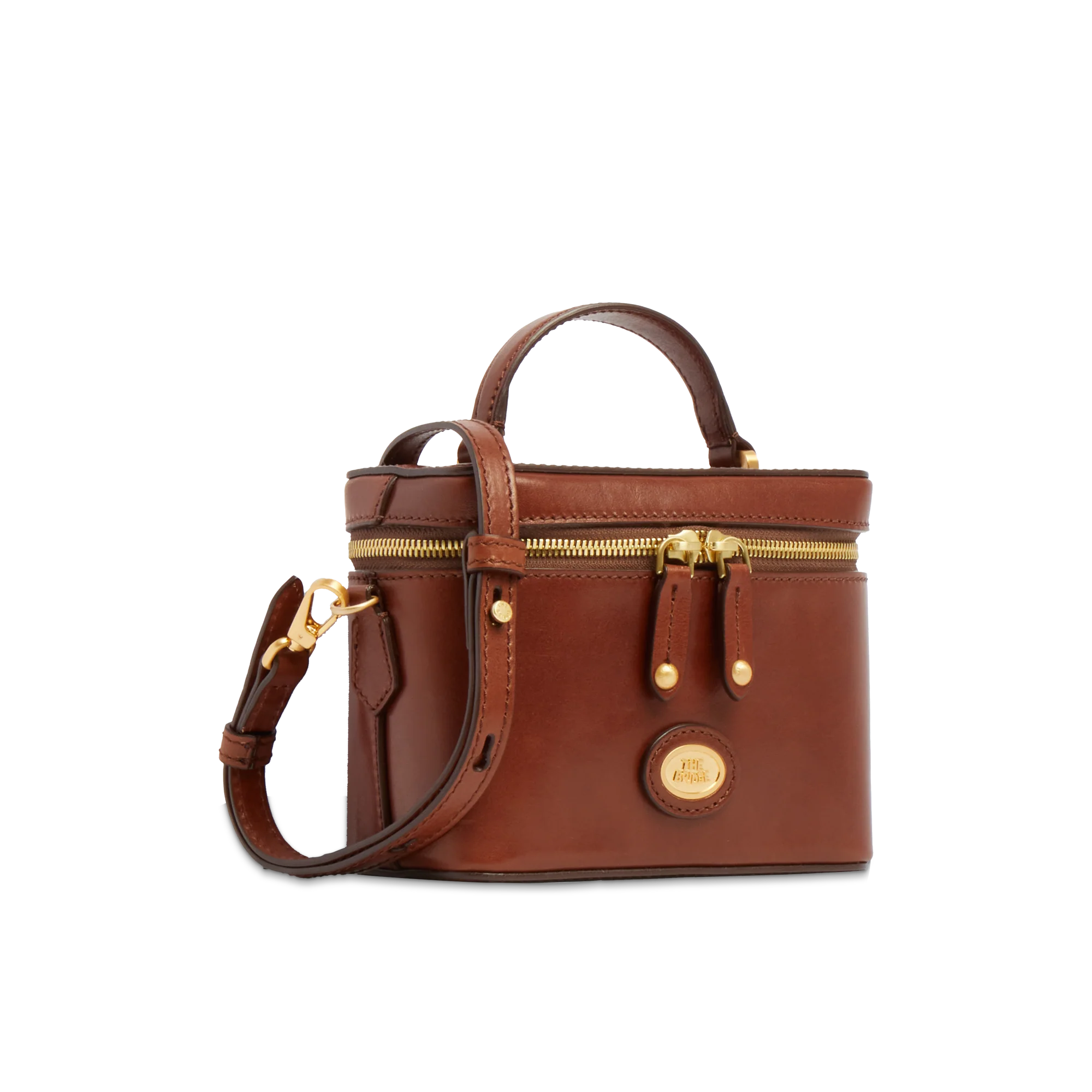 Leather bowling bag with removable shoulder strap - Image 2