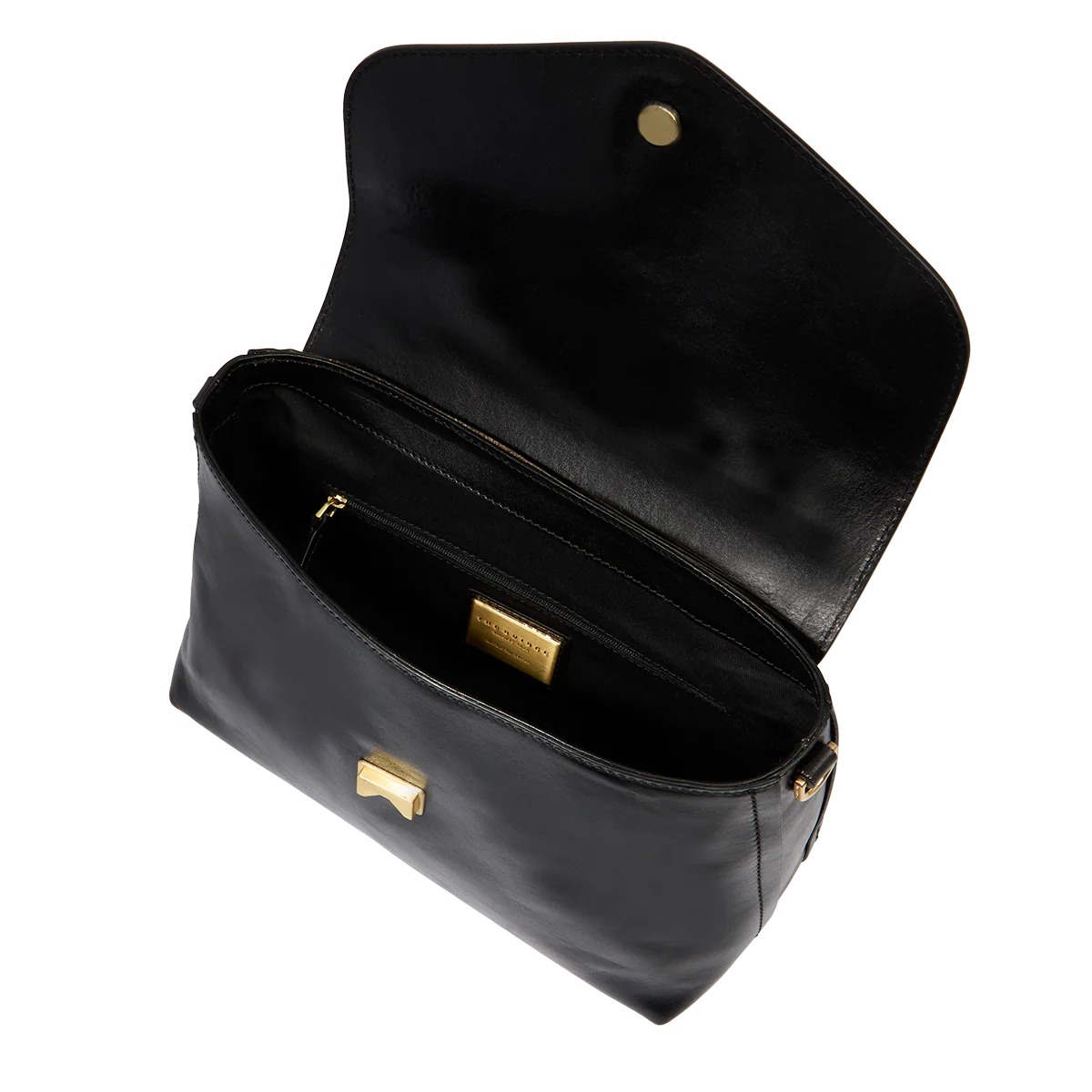 Leather handbag with removable shoulder strap - Image 4