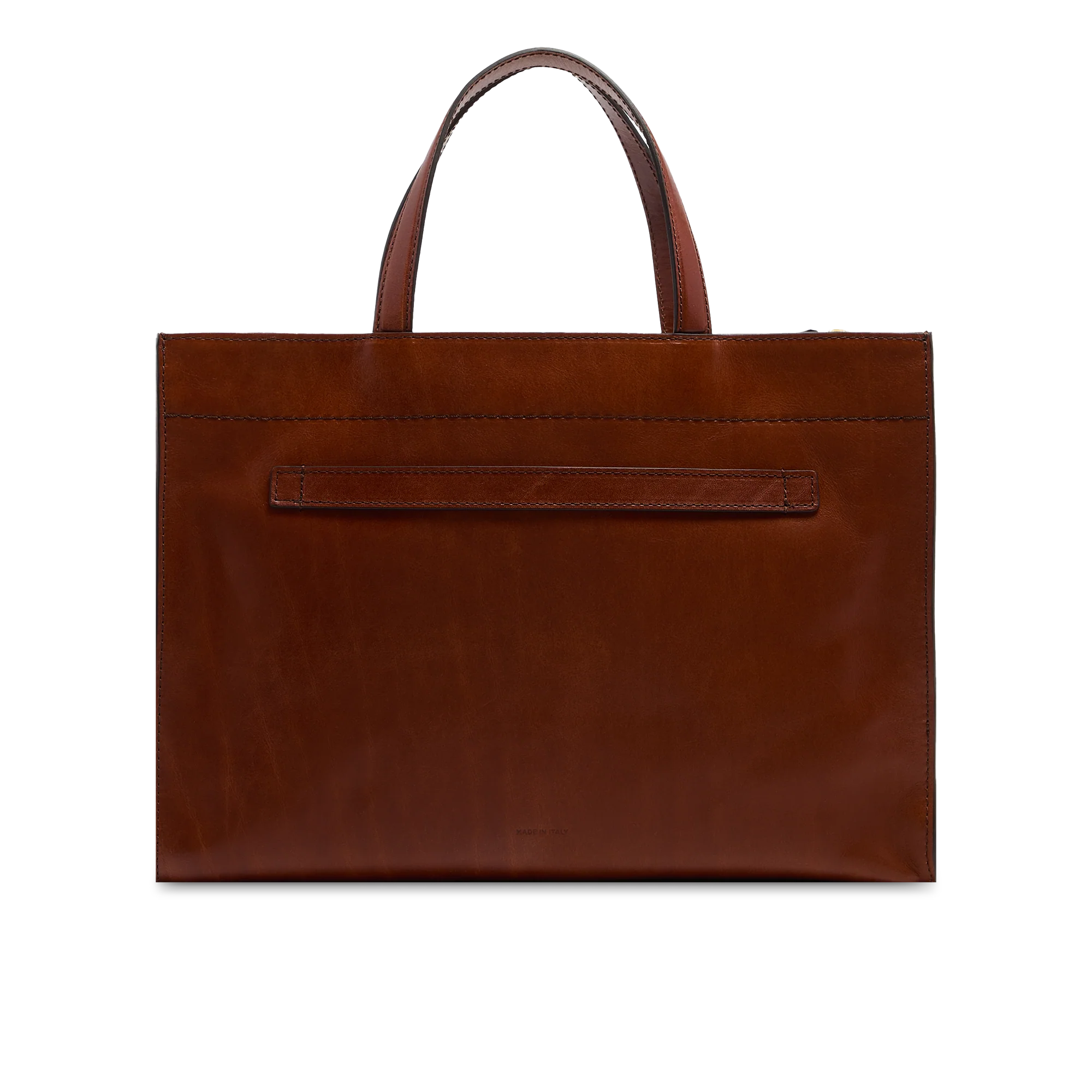 Leather handbag with removable shoulder strap - Image 3