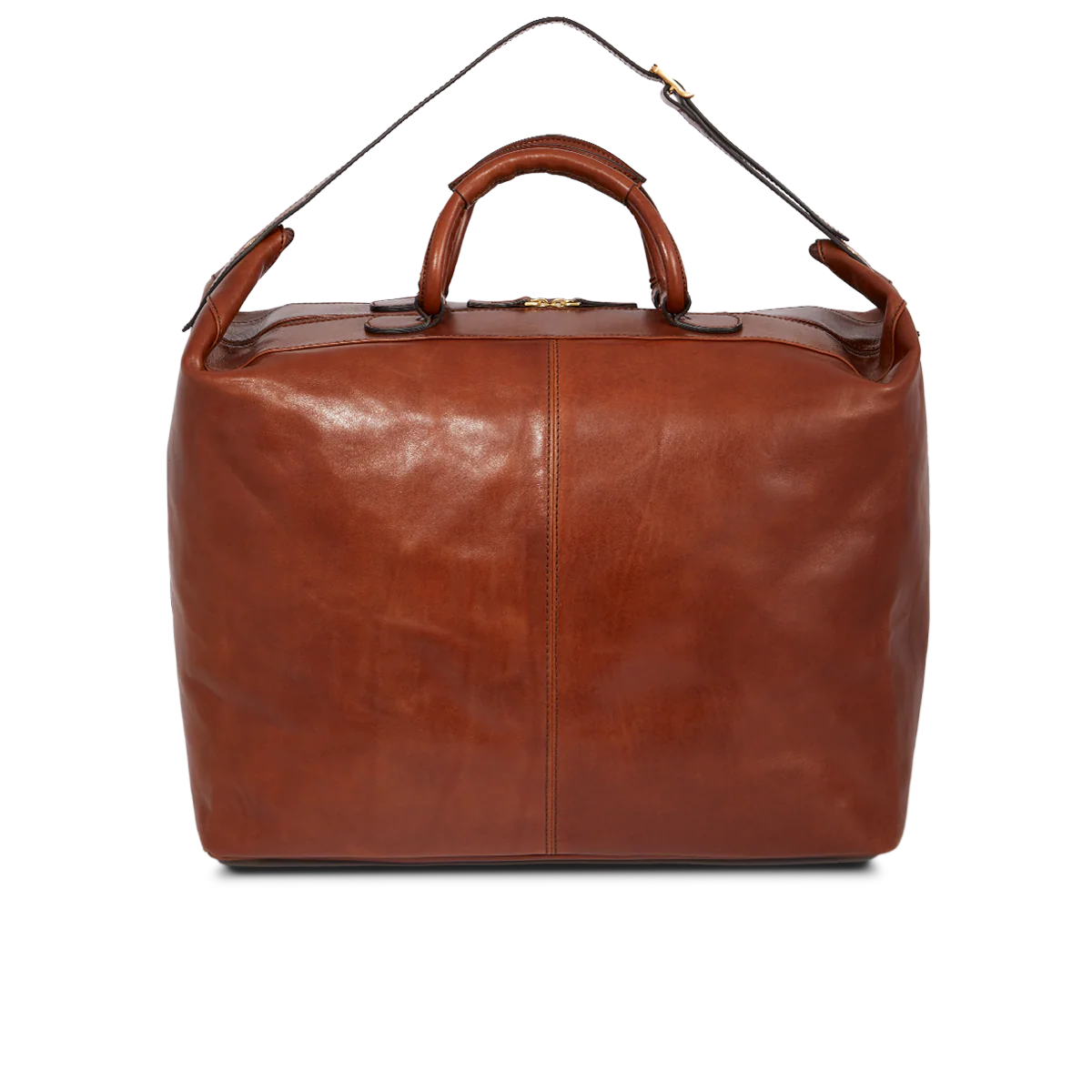 Leather travel duffle bag - Image 3