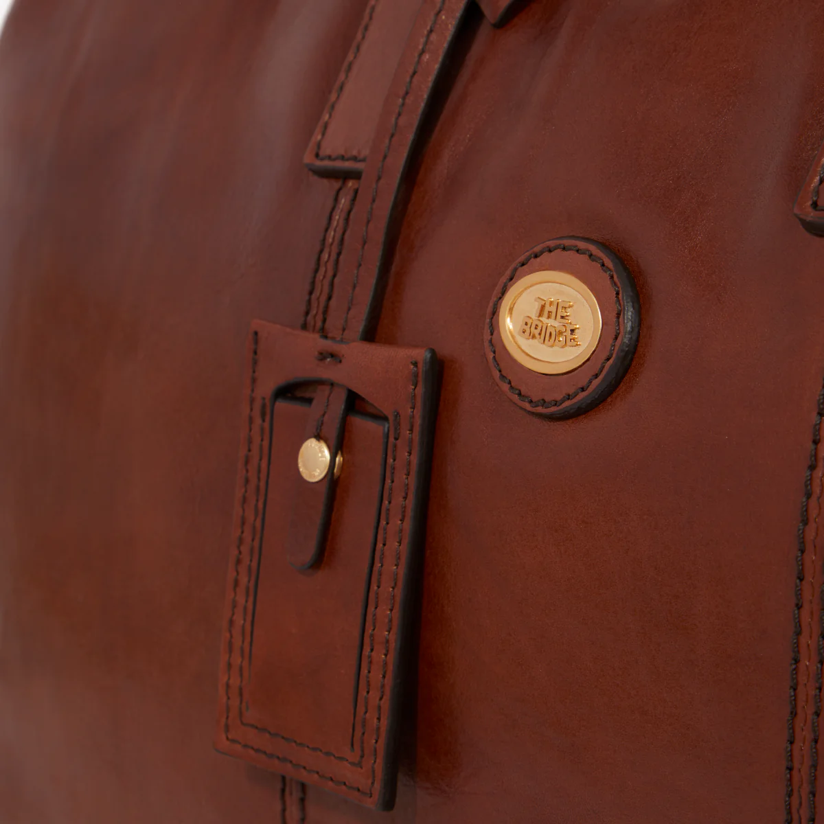 Leather travel duffle bag - Image 4