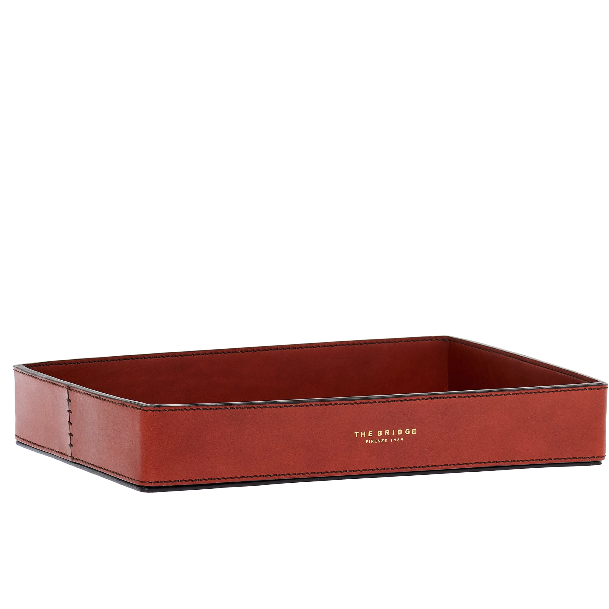 Large leather tray