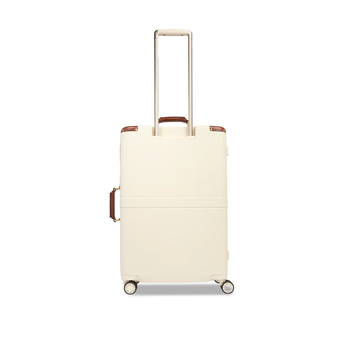 Leather and polycarbonate trolley medium size - Image 3
