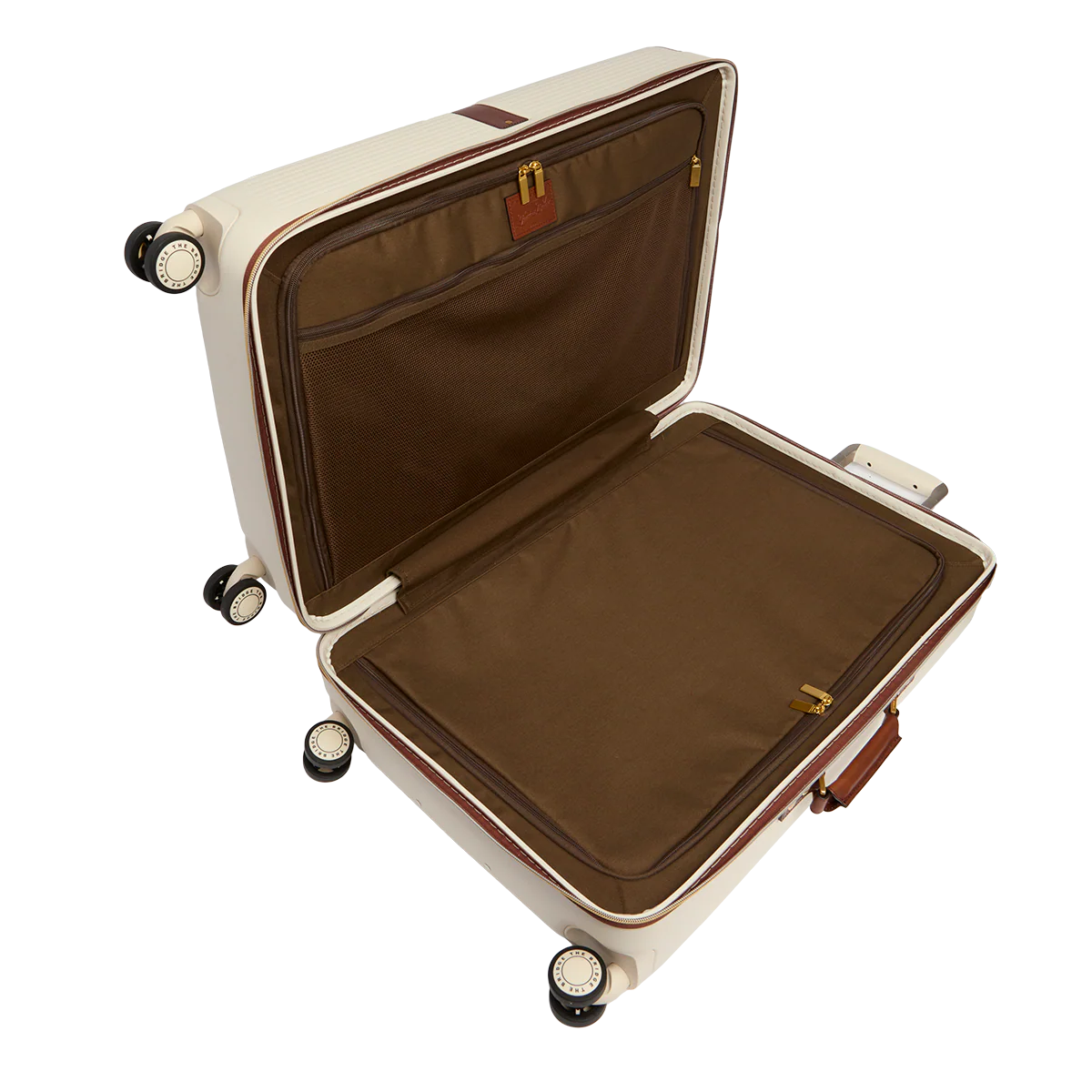 Leather and polycarbonate trolley medium size - Image 4
