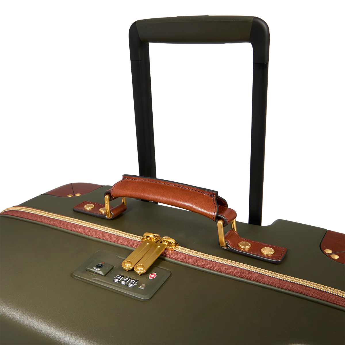 Leather and polycarbonate trolley medium size - Image 5