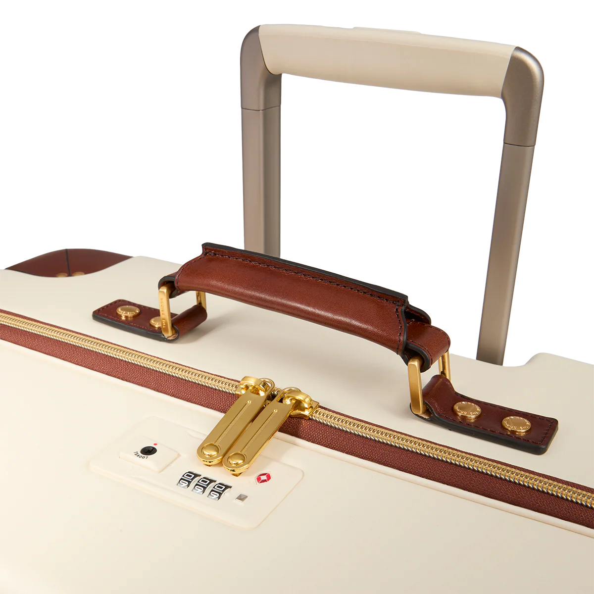 Leather and polycarbonate trolley large size - Image 5