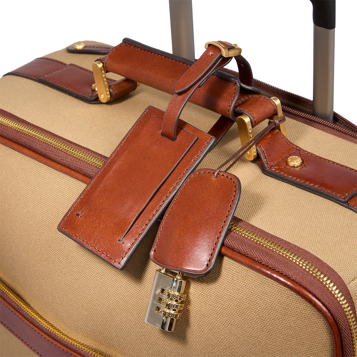 Leather and fabric trolley - Image 5